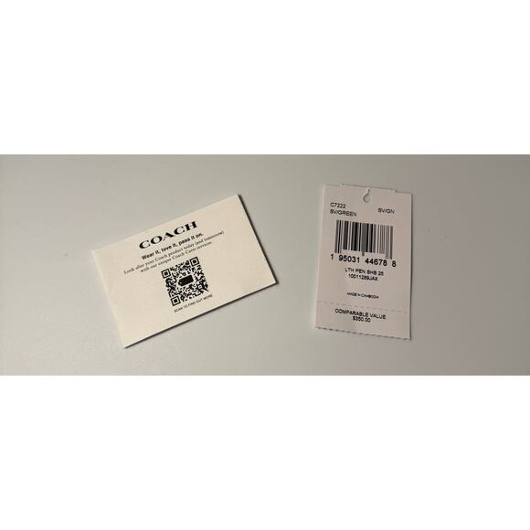 NWT Coach Pennie Shoulder Bag in Shamrock Green - Picture 9 of 9